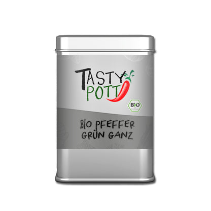 Bio Grüner Pfeffer | 40g Dose von Tasty Pott