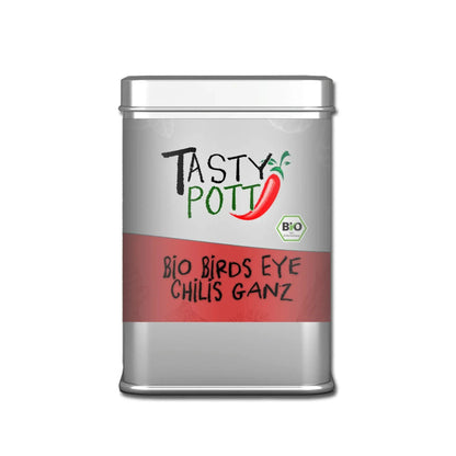 Birds Eye Chili ganz - Bio - 30g Dose von Tasty Pott Tasty Pott