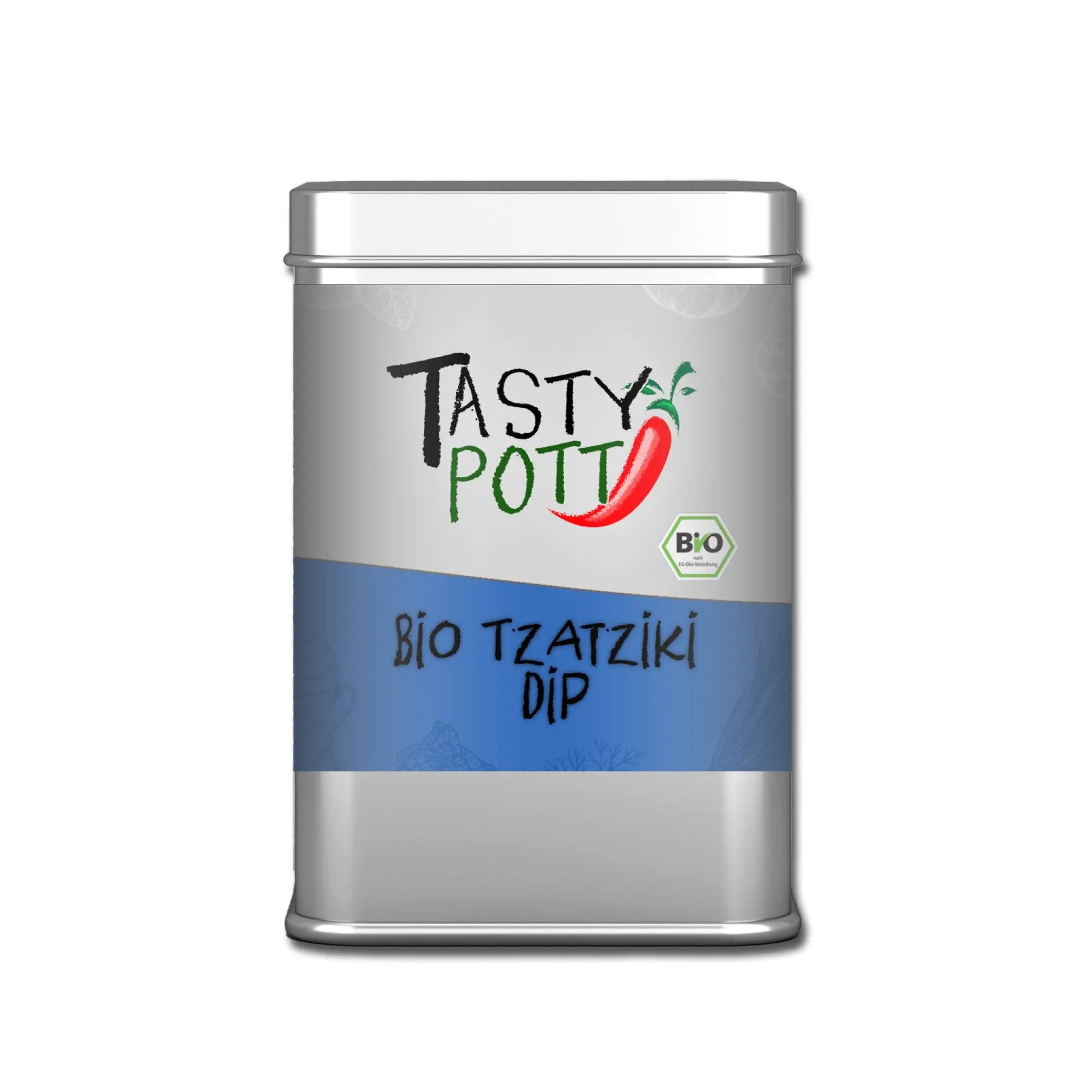 Bio Tzatziki Dip Gewürzmischung - 100g Dose von Tasty Pott Tasty Pott