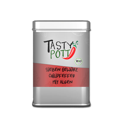 Scharfer 7 Gewürze Chilipfeffer mit Algen von Tasty Pott