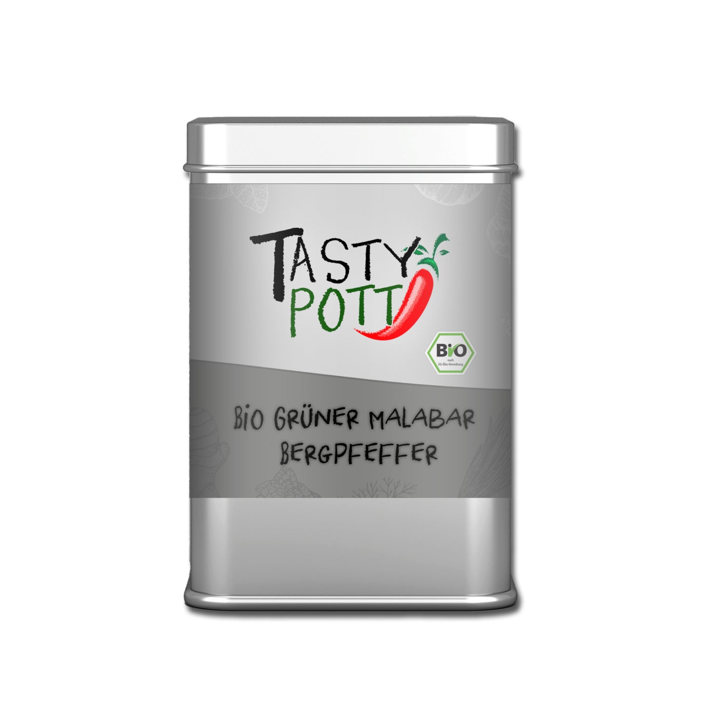 Bio Grüner Malabar Pfeffer - 50g Dose von Tasty Pott