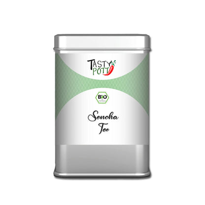 Bio Sencha Tee - Grüner Tee aus Japan - 50g Dose Tasty Pott