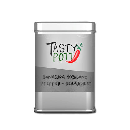 Banasura Pfeffer - Geräuchert aus Indien 80g Dose Tasty Pott