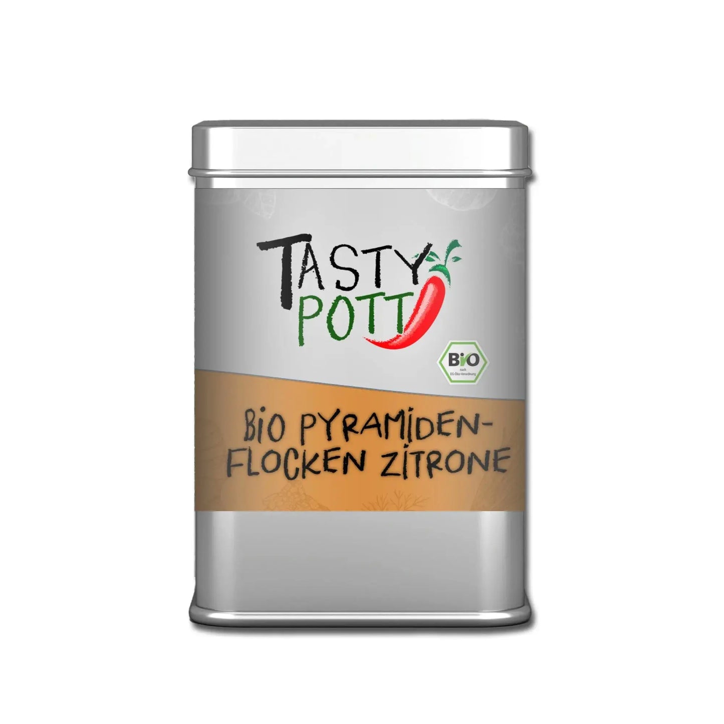 Bio Zitronen Pyramidenflocken - 85g Dose von Tasty Pott Tasty Pott