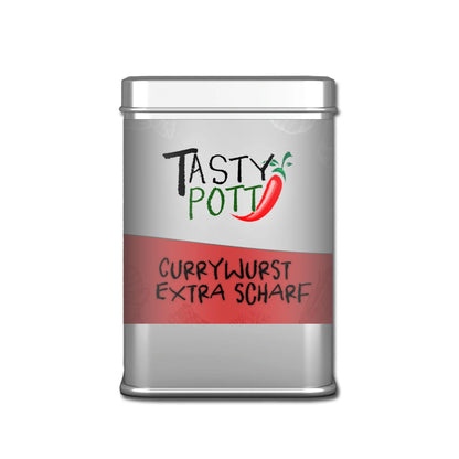 Tasty Pott Currywurst - extra scharf 70g Dose Tasty Pott