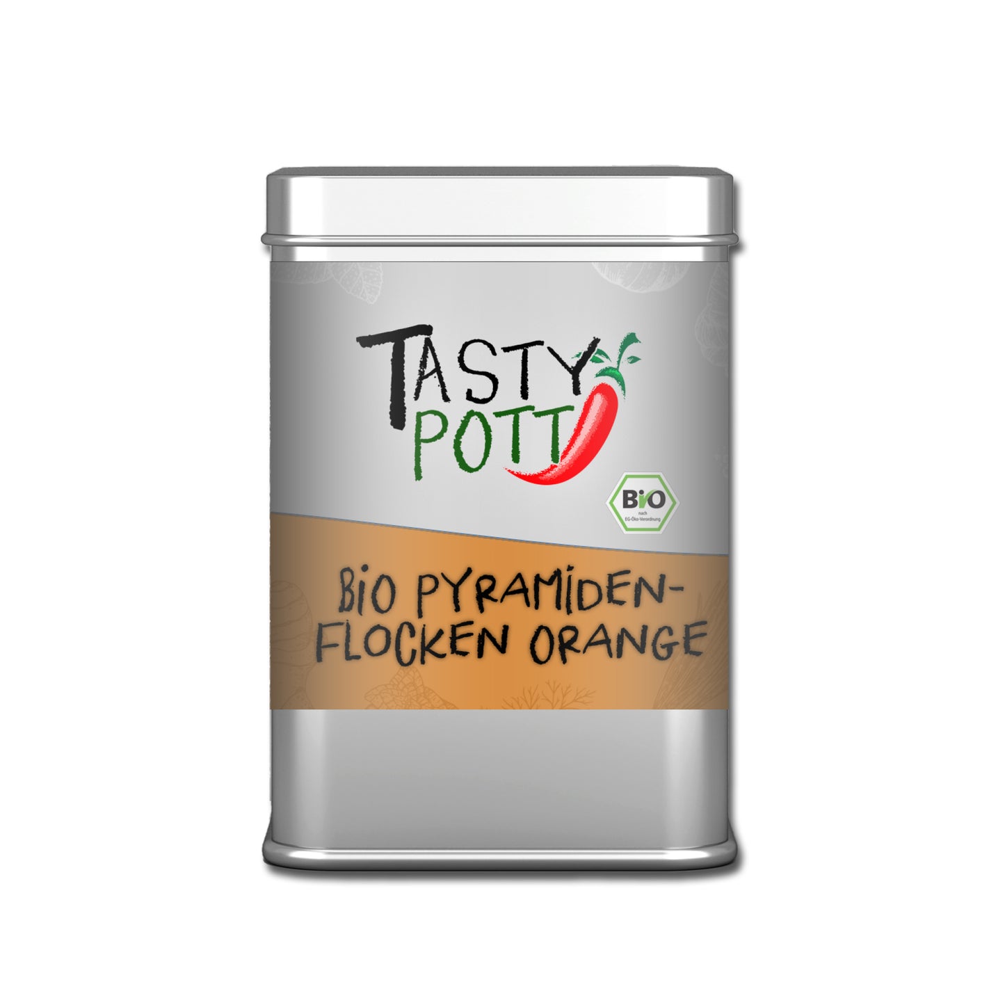 Bio Pyramidenflocken Orange - 85g Dose von Tasty Pott