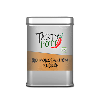 Bio Kokosblütenzucker 100g - Natürlicher Süßstoff von Tasty Pott