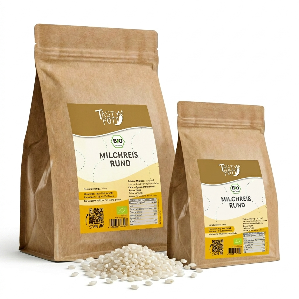 Bio Milchreis - ab 1kg im Beutel von Tasty Pott