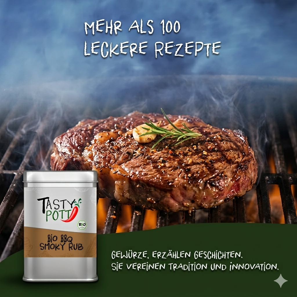 Bio Smoky BBQ Rub - Im Beutel ab 30g von Tasty Pott
