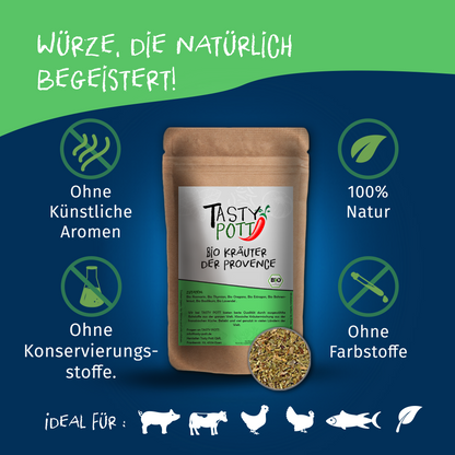 Bio Kräuter der Provence - ab 30g von Tasty Pott