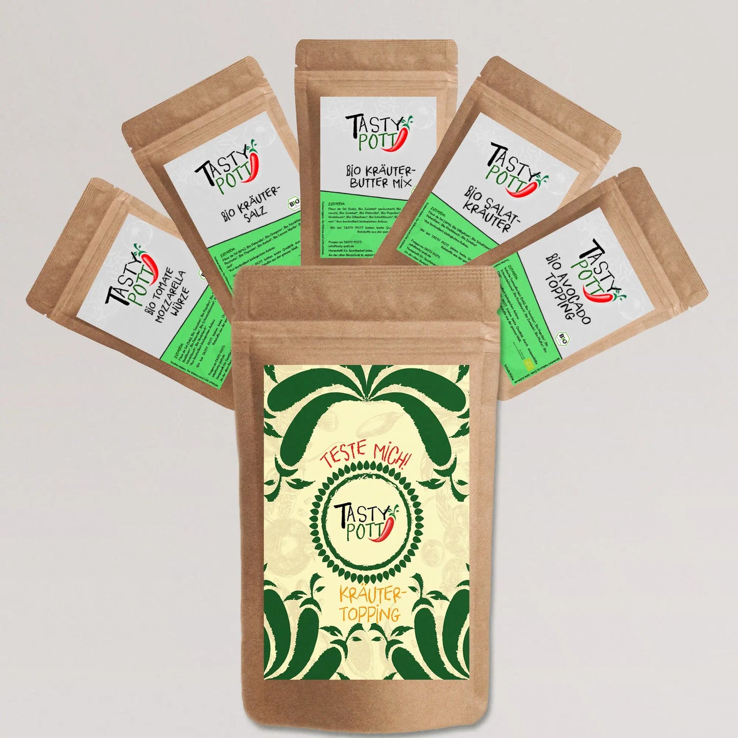 Tasty Pott Dip Set 5x30g - Gewürzmischungen & Kräutermix - Tasty Pott