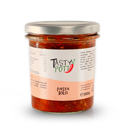 Bolognese Pasta Soße 300g Glas von Tasty Pott