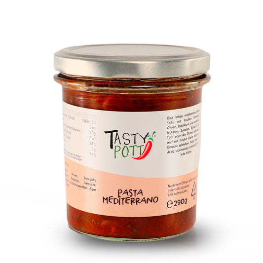 Pasta Mediterrano Soße 290g - Mediterrane Köstlichkeitvon Tasty Pott