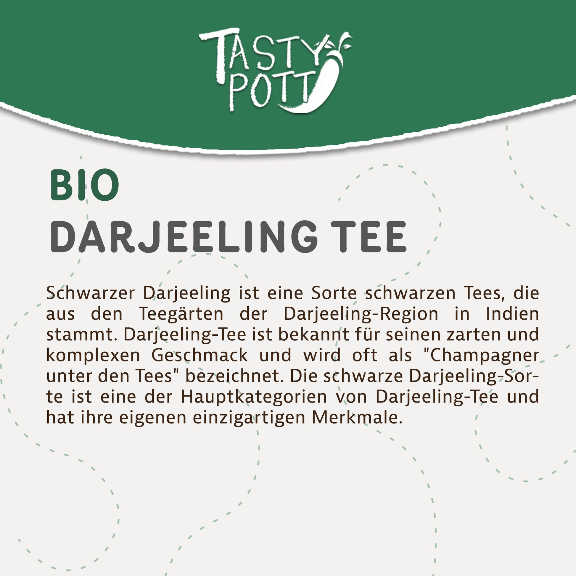 Bio Darjeeling Tee - 50g Dose von Tasty Pott — Abbildung 2