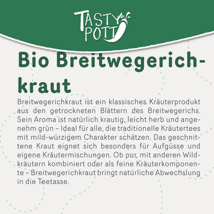 Breitwegerichkraut geschnitten – im Beutel