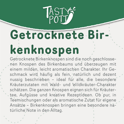 Birkenknospen getrocknet –  im Beutel