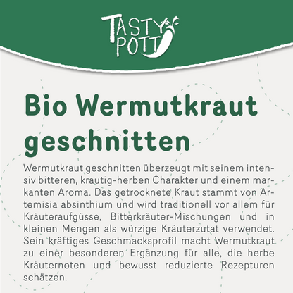 Bio Wermutkraut geschnitten - ab 100g von Tasty Pott