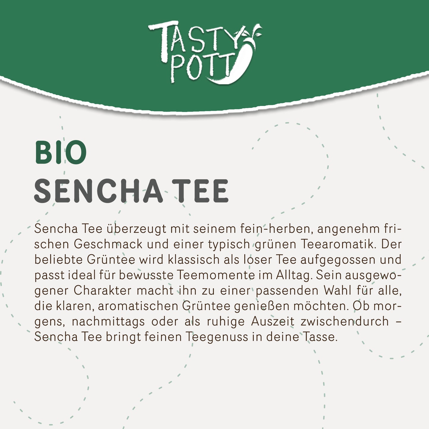 Bio Sencha Tee Grüner Tee aus Japan - 50g Dose von Tasty Pott — Abbildung 2