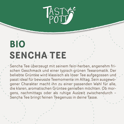 Bio Sencha Tee Grüner Tee aus Japan - 50g Dose von Tasty Pott — Abbildung 2