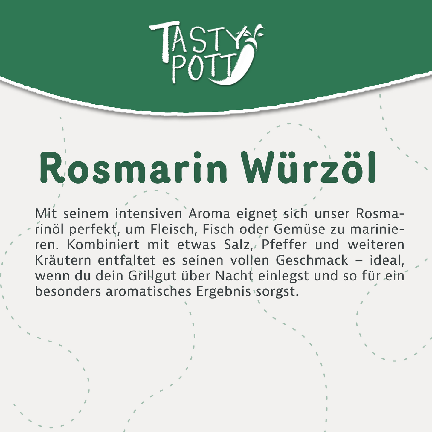 Rosmarin Würzöl 100ml – von Tasty Pott