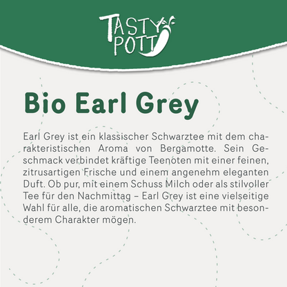 Bio Earl Grey Tee schwarz - ab 100g Beutel von Tasty Pott