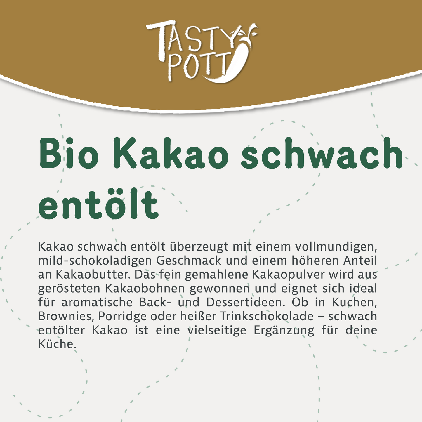 Bio Kakao, schwach entölt - ab 1kg Beutel