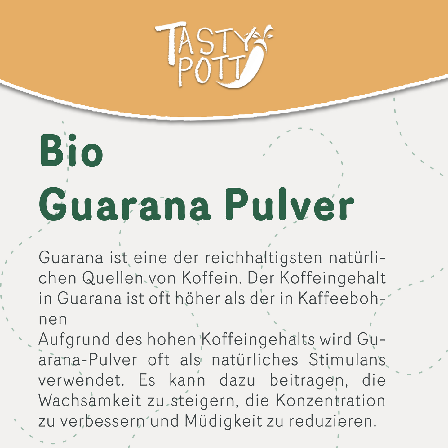 Bio Guarana Pulver - natürliches Koffein - ab 250g Beutel