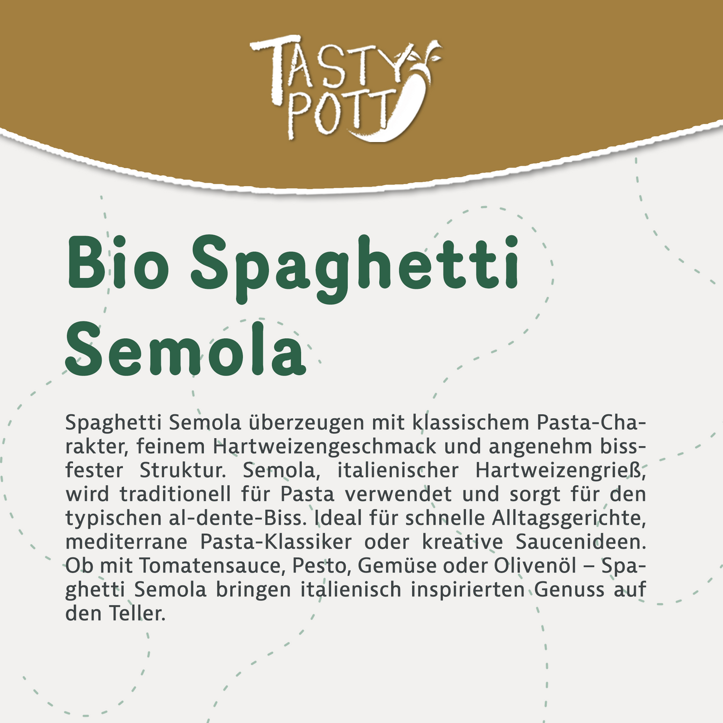Bio Spaghetti Semola - ab 1kg Beutel