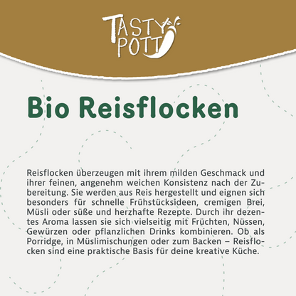 Bio Reisflocken – Glutenfrei & Vielseitig - ab 1kg Beutel