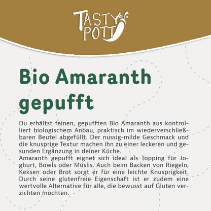 Bio Amaranth gepufft glutenfrei - ab 700g Beutel