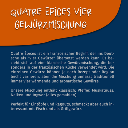 Quatre Épices Gewürzmischung ab 30g Beutel von Tasty Pott