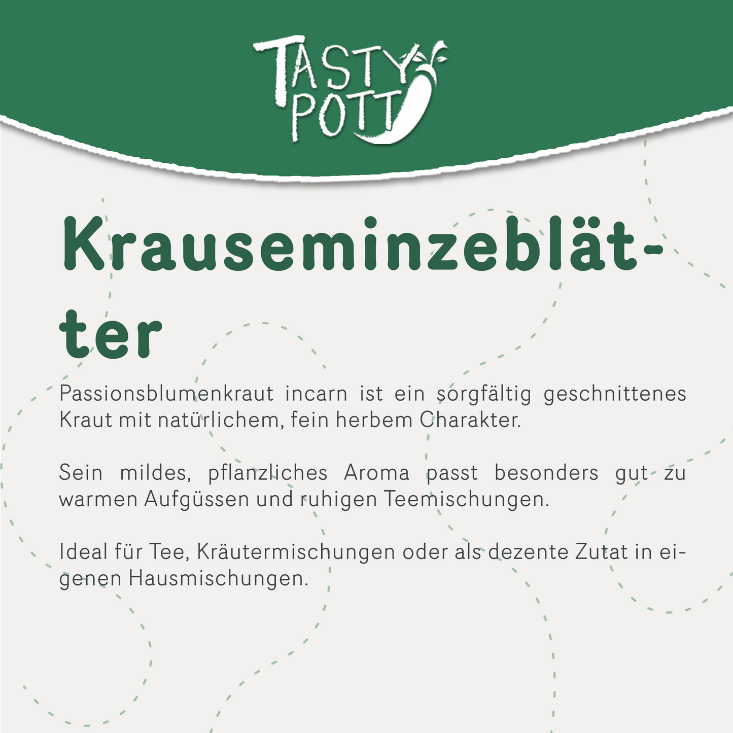 Krauseminzblätter gerebelt - im Beutel