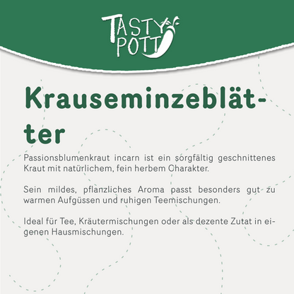 Krauseminzblätter gerebelt - im Beutel