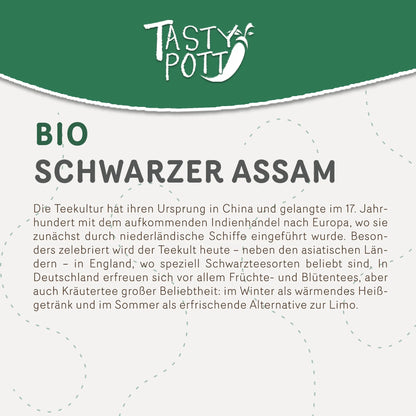 Bio Assam Tee Premium - 50g Dose von Tasty Pott - Tasty Pott
