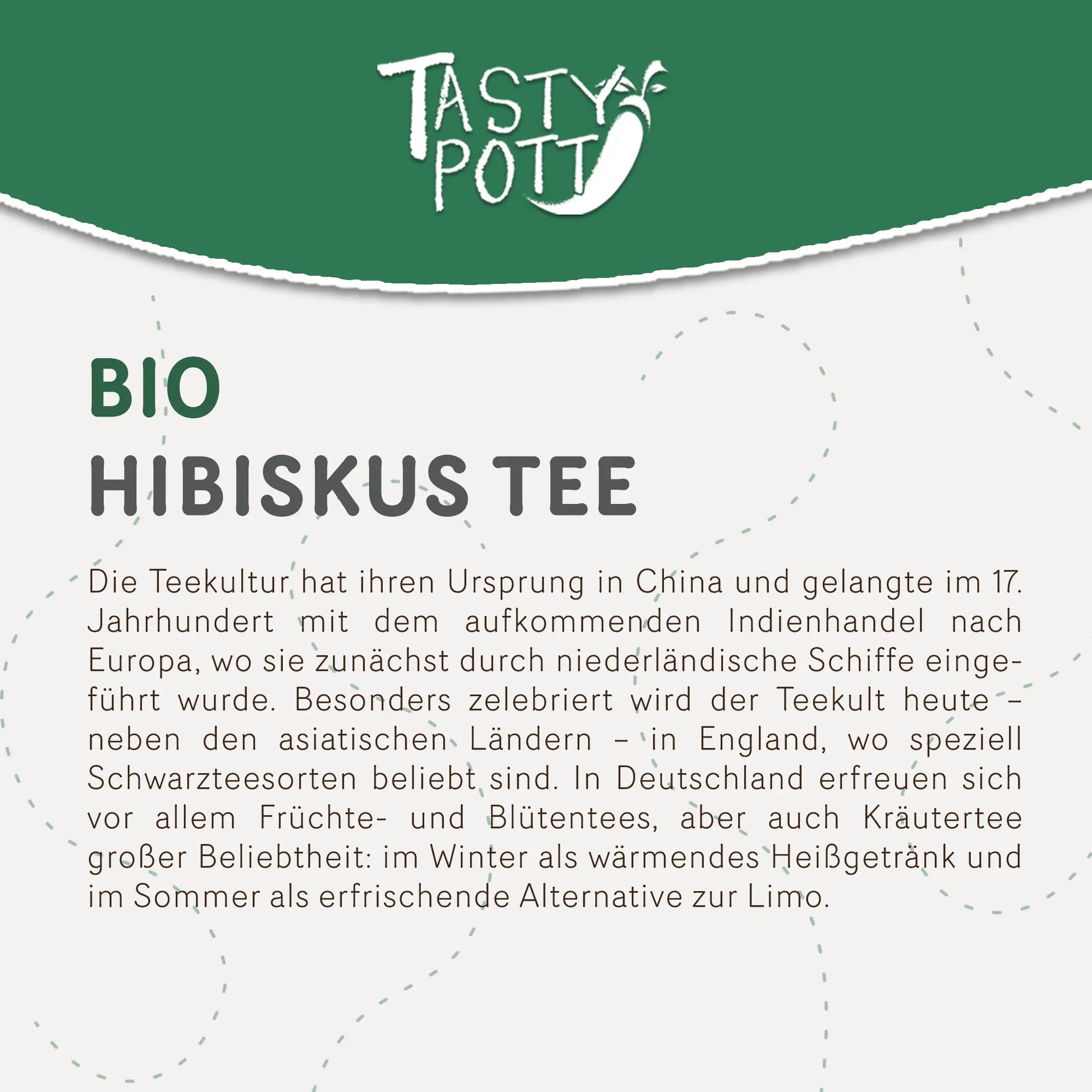Bio Hibiskusblüten Tee - 20g Dose von Tasty Pott - Tasty Pott