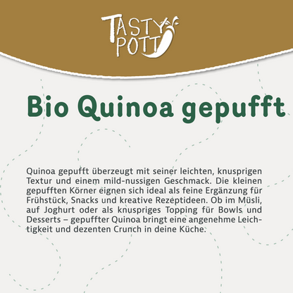 Bio Quinoa gepufft ab 600g Beutel von Tasty Pott