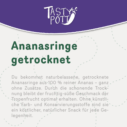 Getrocknete Ananasringe - ab 1kg von Tasty Pott