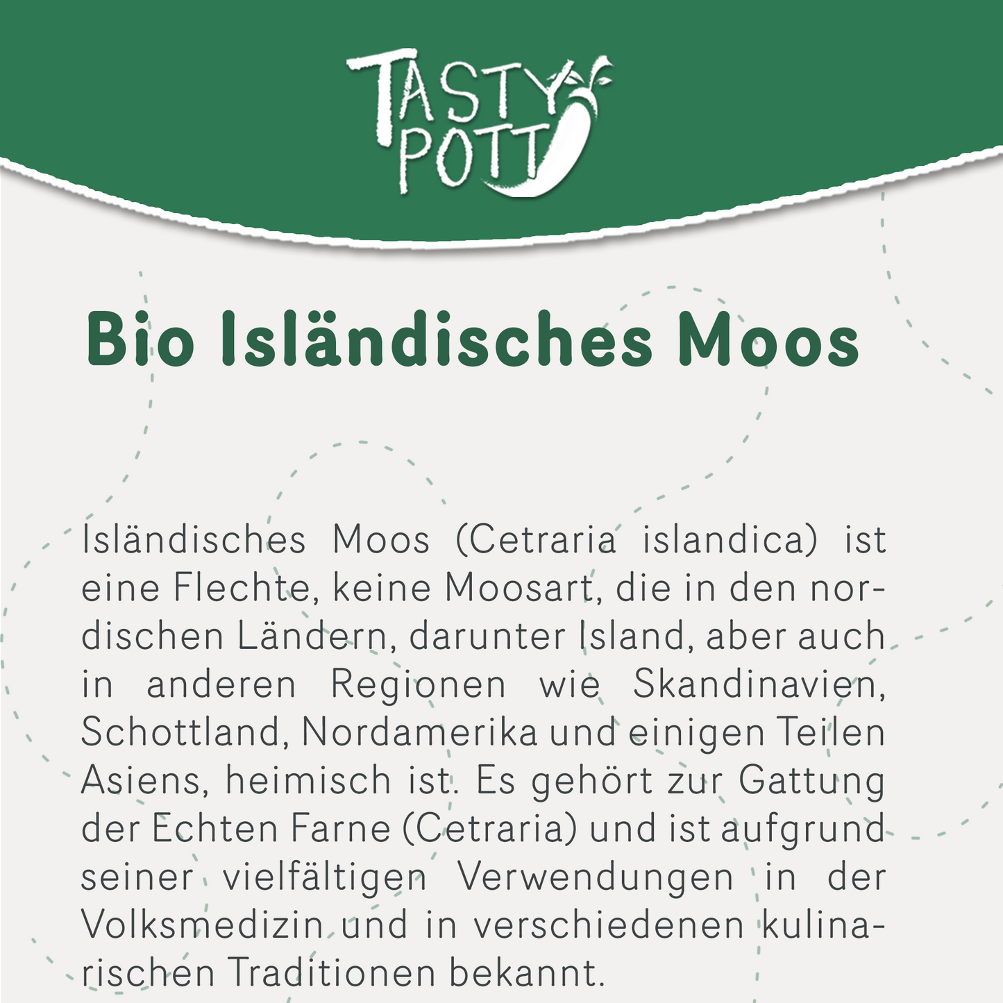 Bio Isländisches Moos geschnitten & getrocknet - ab 100g Beutel