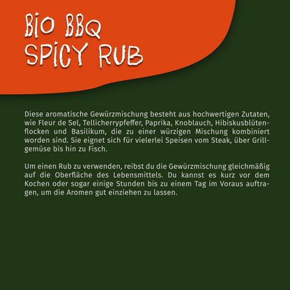 Bio BBQ Gewürz Spicy Dust - 100g Dose von Tasty Pott