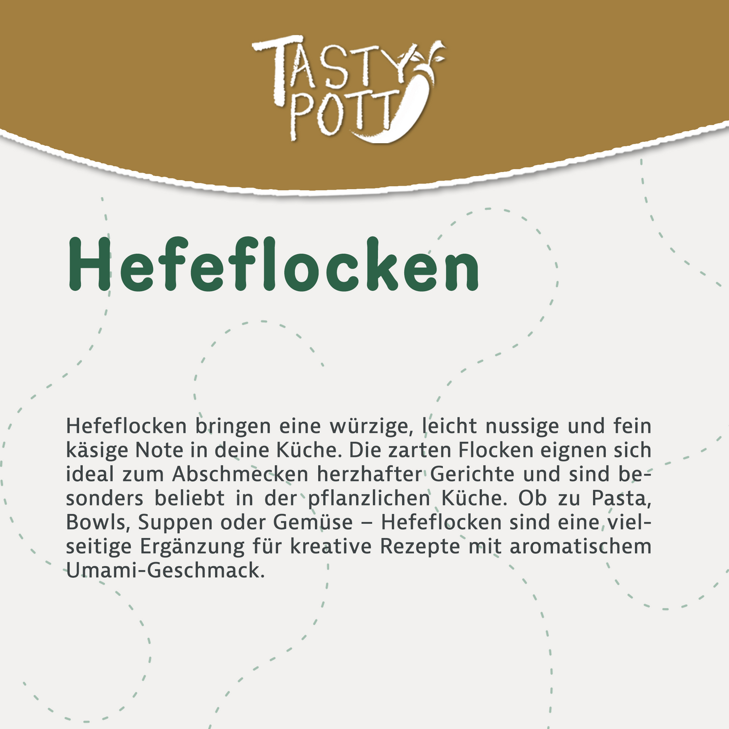 Hefeflocken - veganer Käseersatz - ab 500g Beutel von Tasty Pott