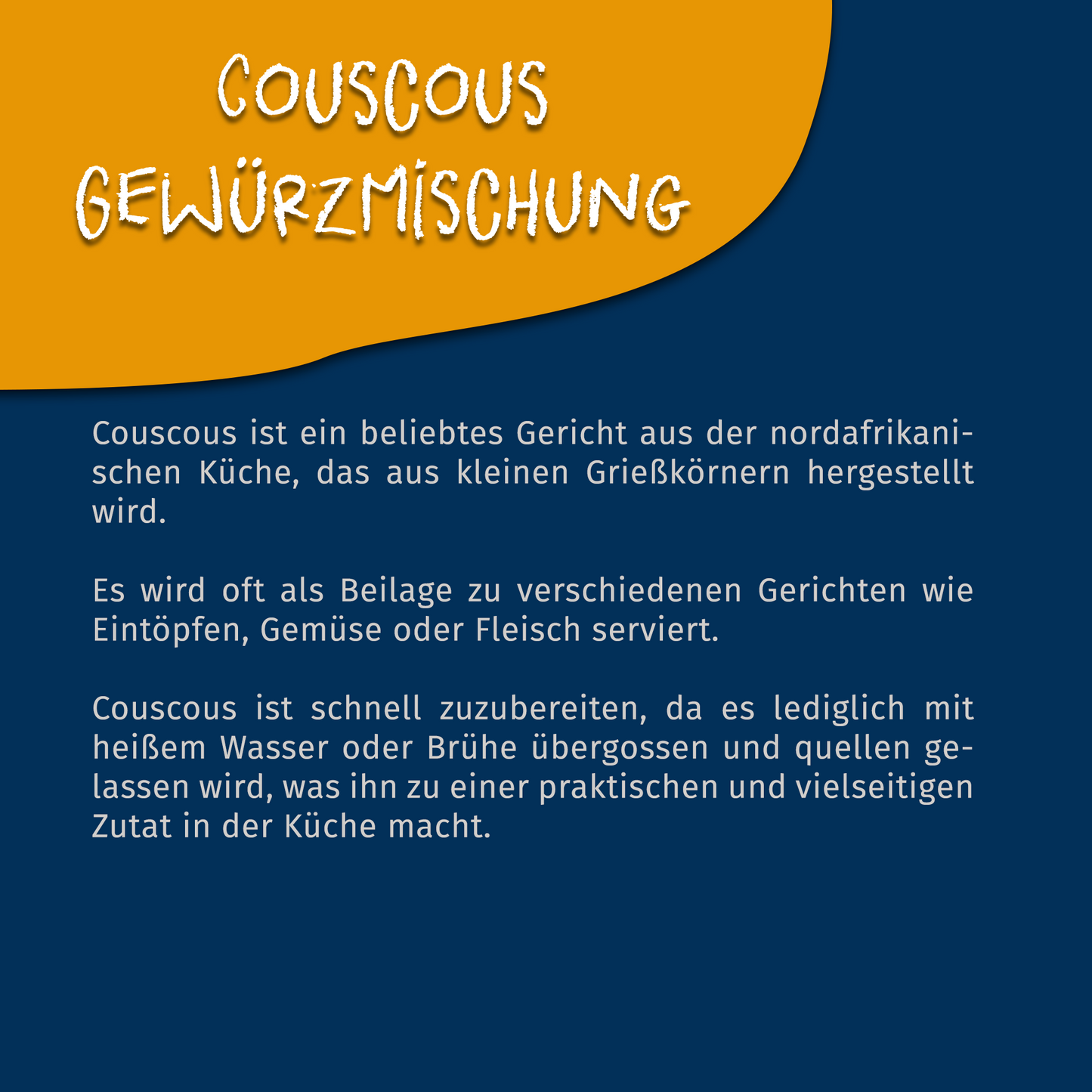 Couscous Gewürzmischung ab 30g Beutel von Tasty Pott