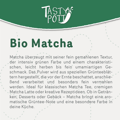Bio Matcha Tee Pulver - ab 100g Beutel