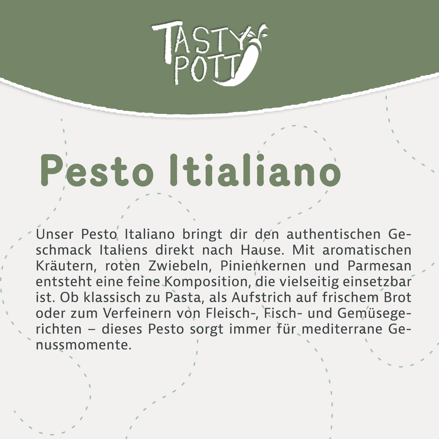 Pesto Italiano - Kräuter Pesto - 150g Glas