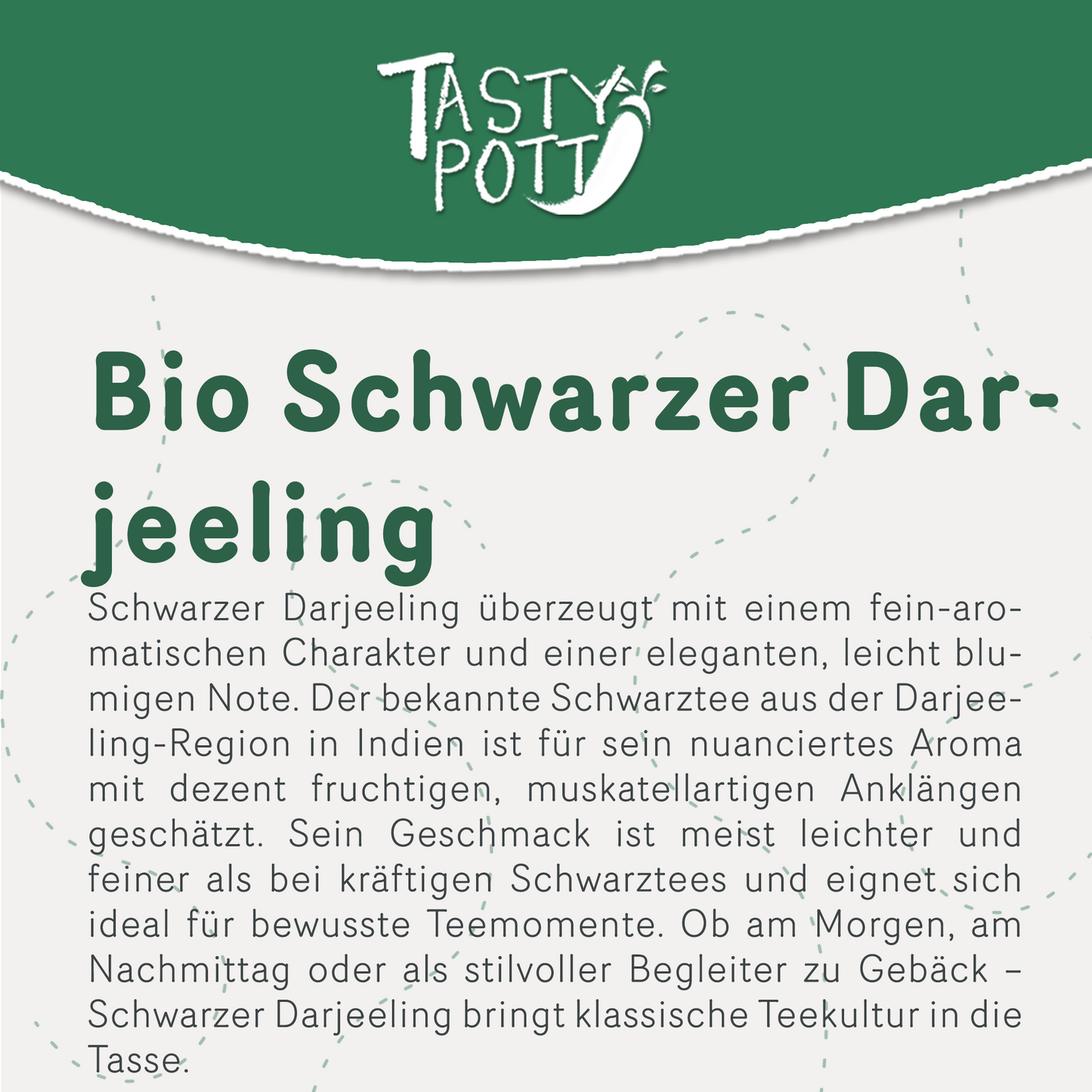 Bio Schwarzer Darjeeling Tee - ab 100g Beutel