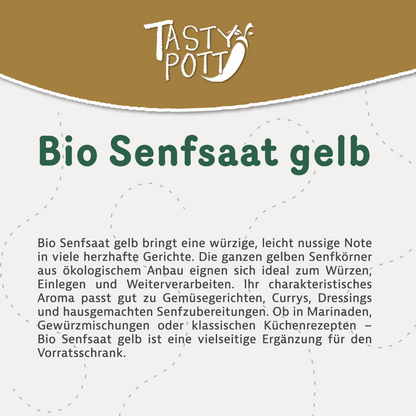 Bio Senfsaat Gelb - 1kg von Tasty Pott