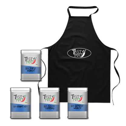 Bio Gewürz-Set 8 - Veggie Würze + Schürze Tasty Pott