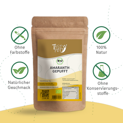 Bio Amaranth gepufft glutenfrei - ab 700g Beutel