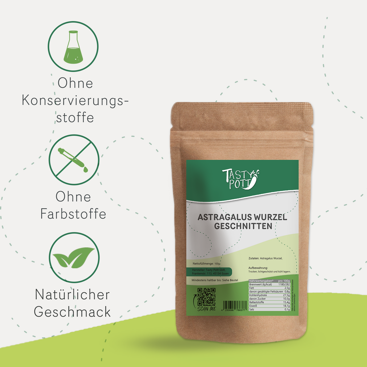 Astragalus Wurzel geschnitten - ab 100g Beutel