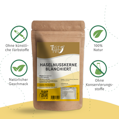 Blanchierte Haselnüsse - ab 1kg von Tasty Pott