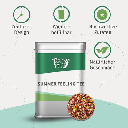 Tasty Pott Summer Feeling Tee - Fruchtiger Sommertee - 80g Dose — Abbildung 4
